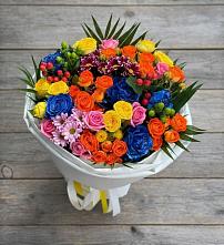 Букет цветов из:  Розы и Хризантемы в Камбилеевском