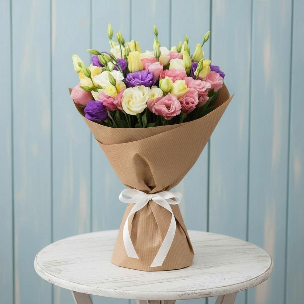 Букет цветов из: Лизиантусы в Камбилеевском