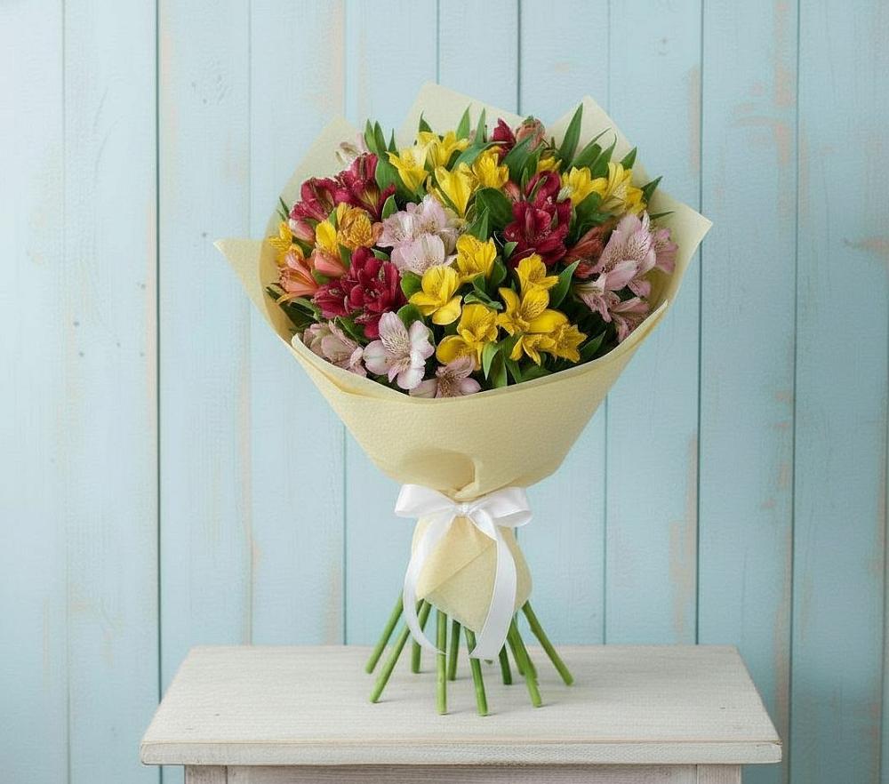 Букет цветов из: Альстромерии в Камбилеевском