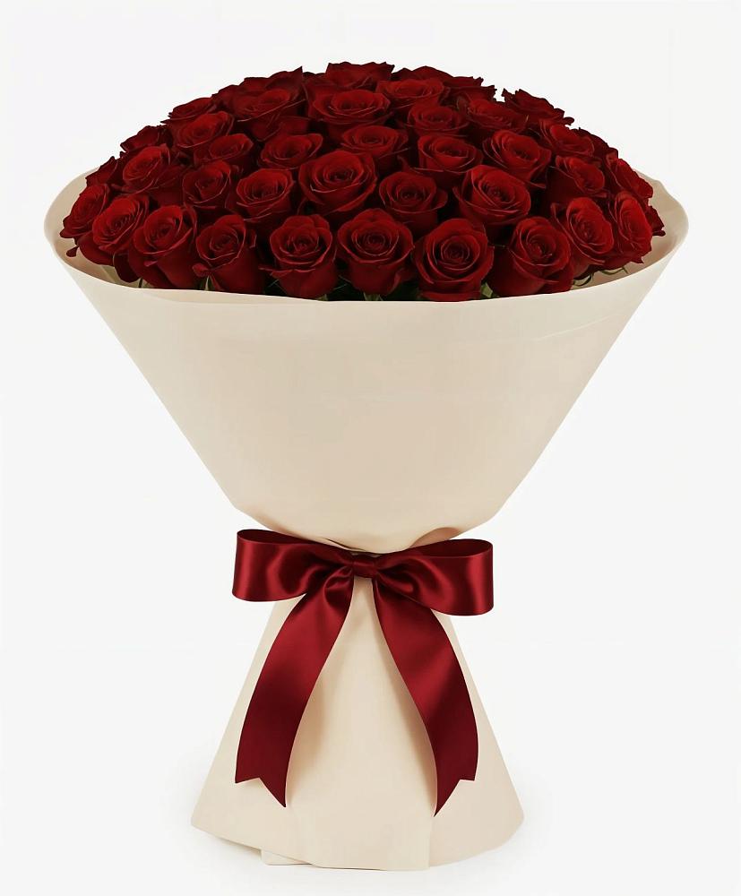 Букет 101 Бордовая роза Блэк Бакарра в Камбилеевском