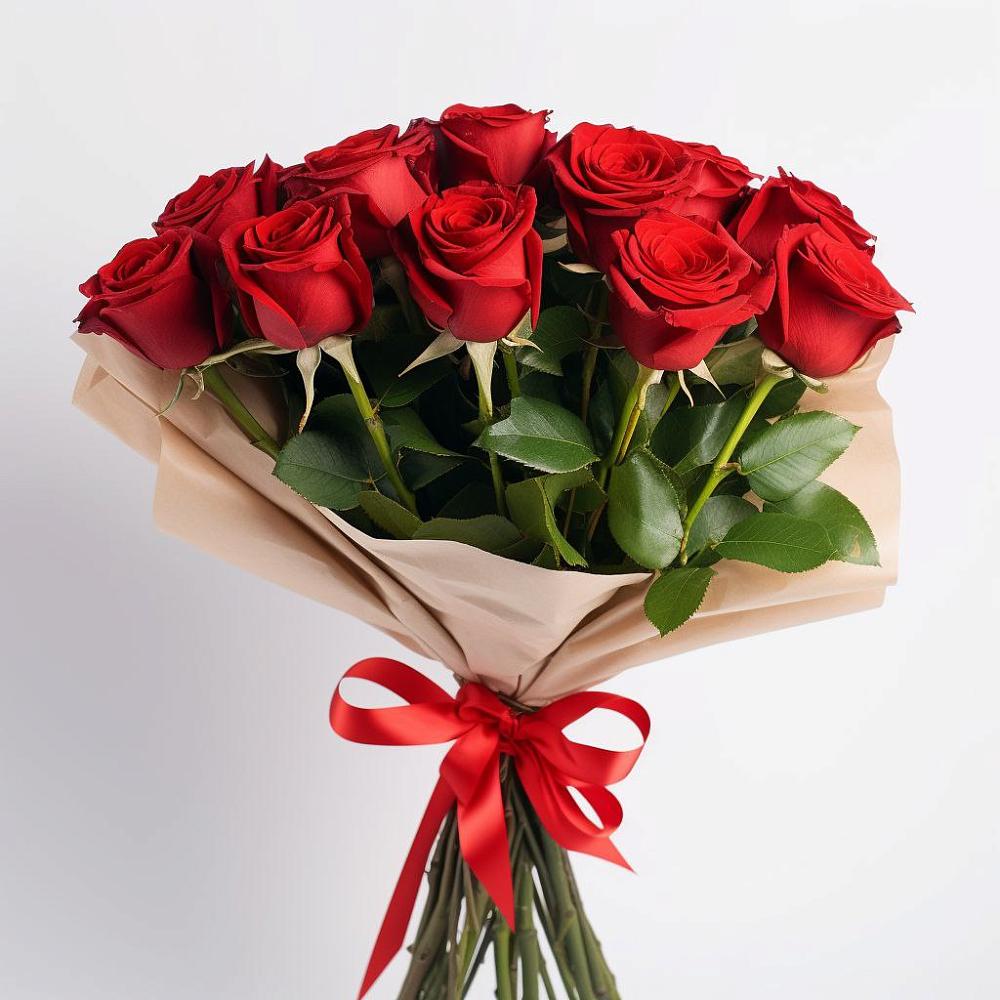 Букет 11 Красных роз Эдлесс Лав в Камбилеевском